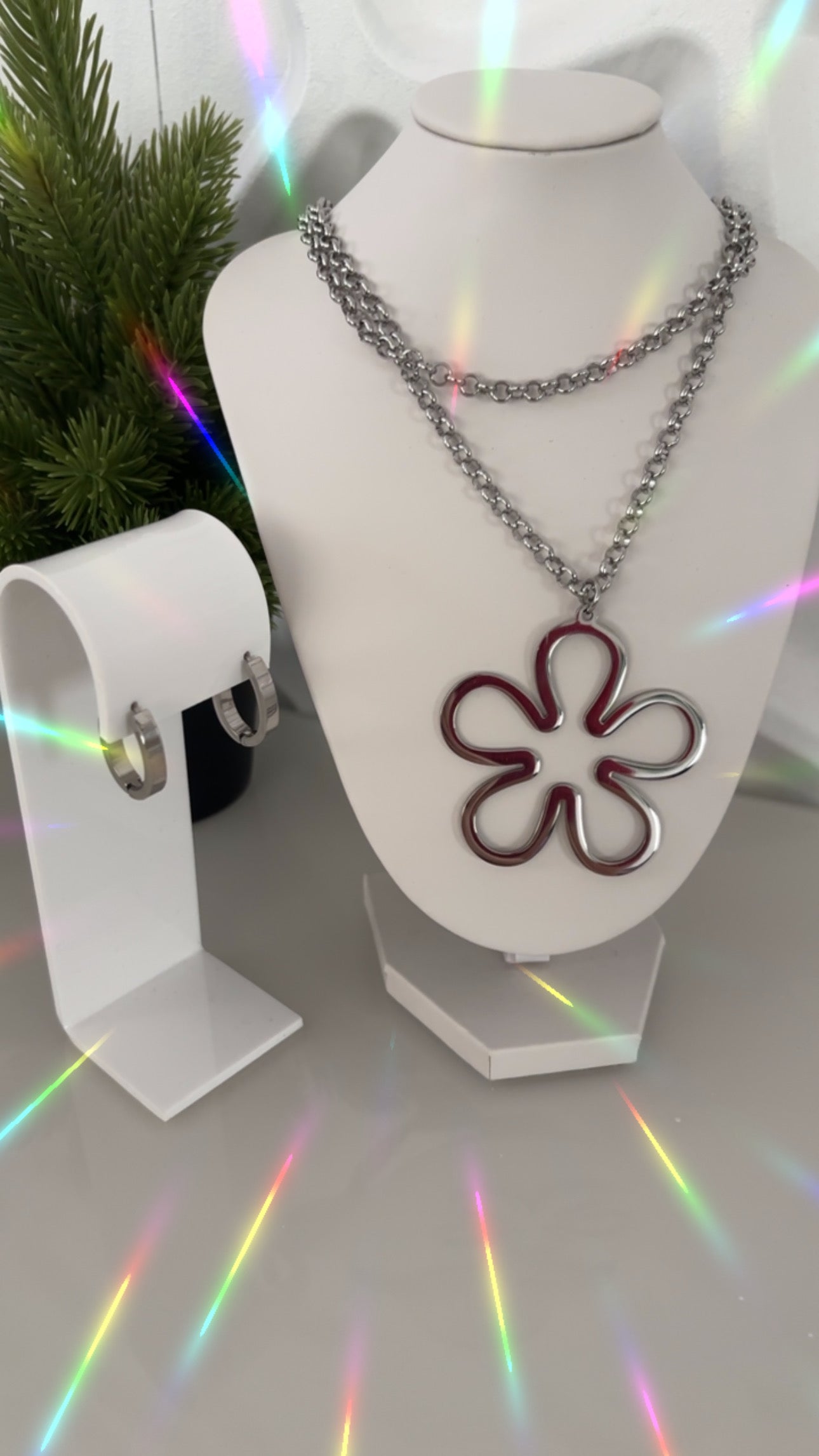 SET FLOR PLATA