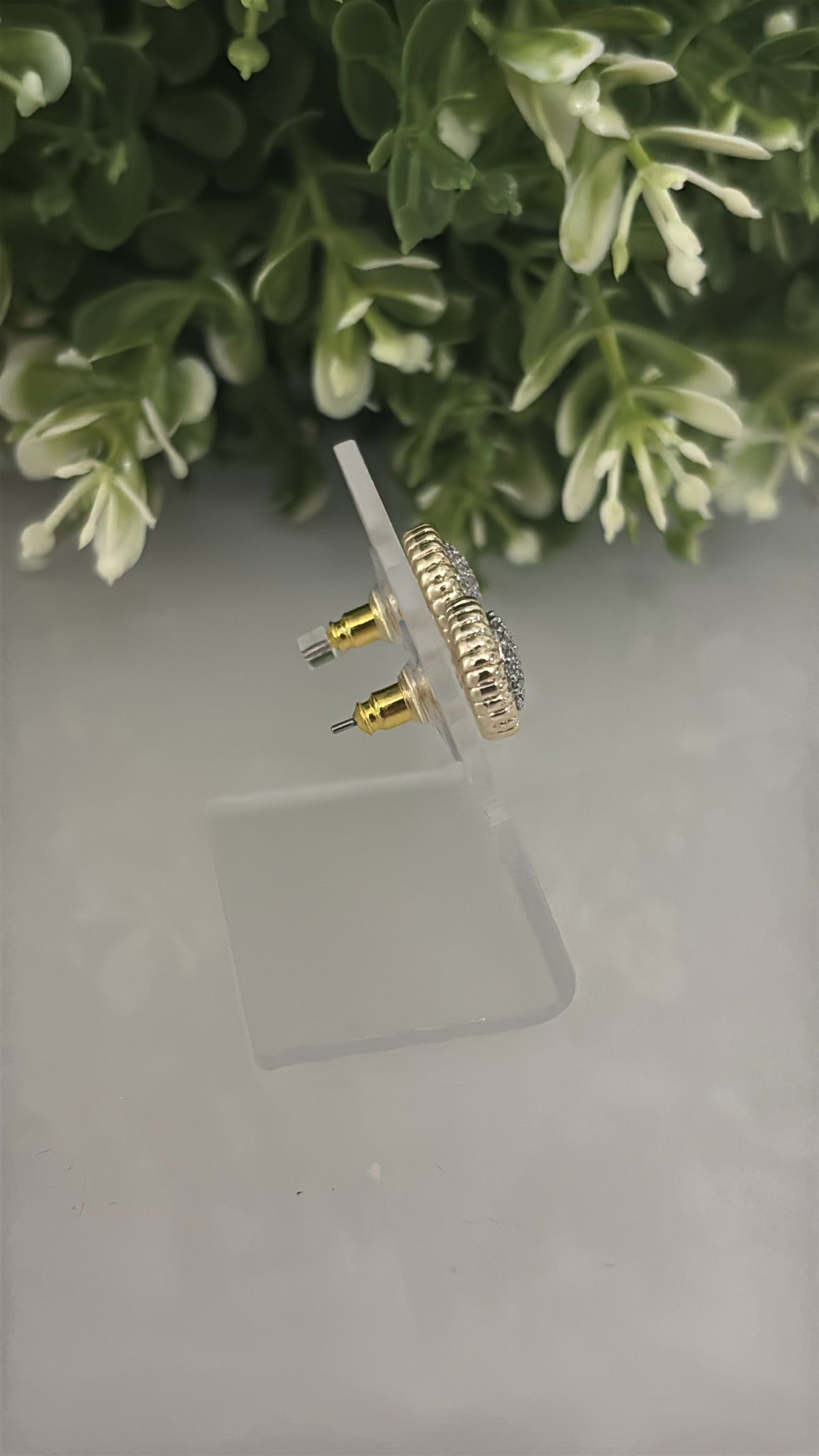14K  Aretes 2 Tonos