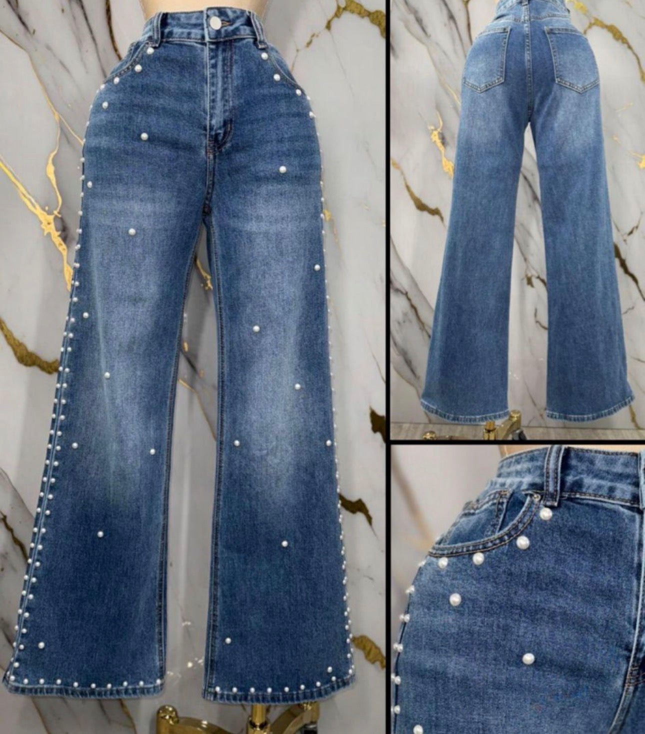 Denim with Perls