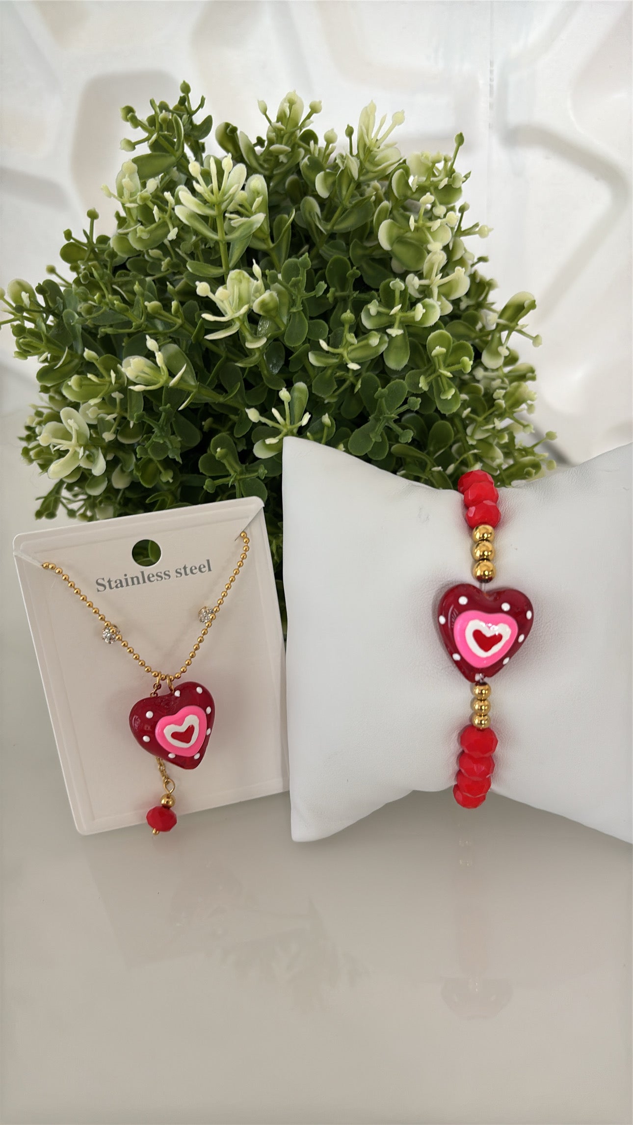 Set de Corazón Rojo