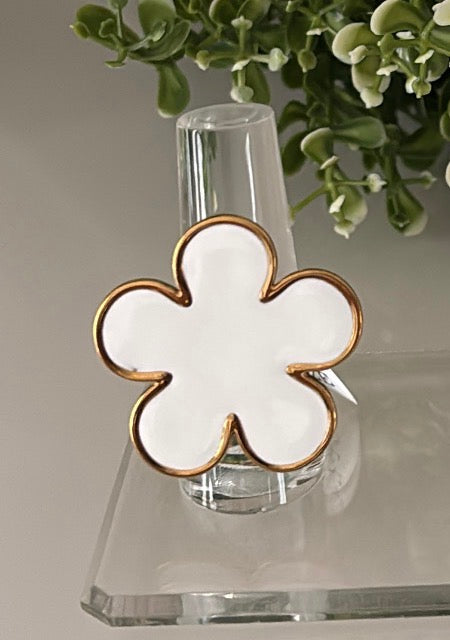 Anillo Flor Blanca