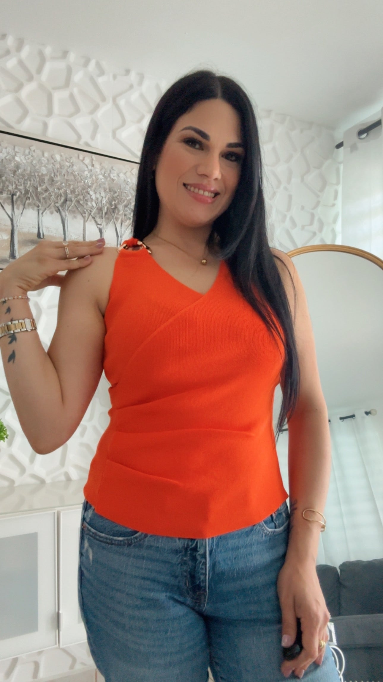 Orange Top and Gold