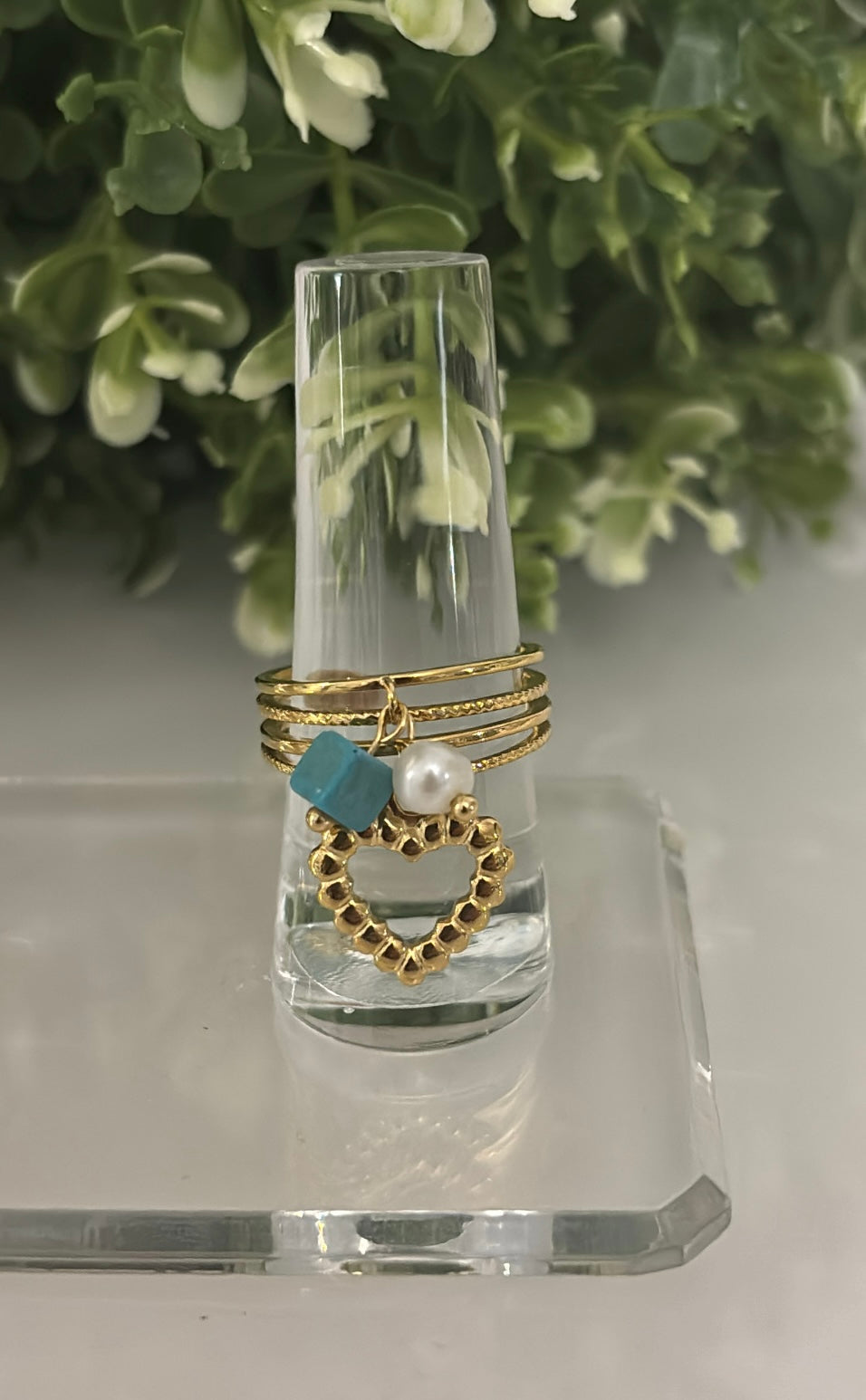 Anillo de Corazón Ajustable