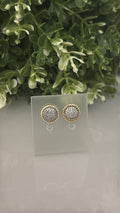 14K  Aretes 2 Tonos